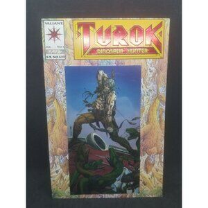 TUROK DINOSAUR HUNTER July No. 1 Valiant Comic Book Foil Cover 1993